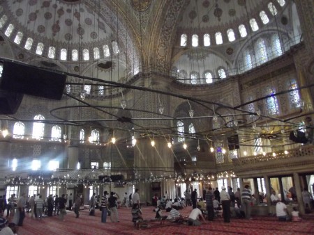 ISZTAMBUL - A Kék mecset belseje